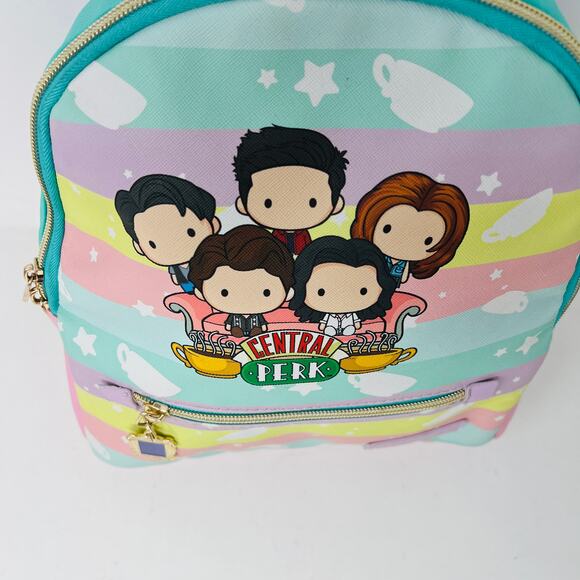 NEW! Bioworld Friends TV Mini Backpack Bag Pink People Central Perk - Picture 4 of 9
